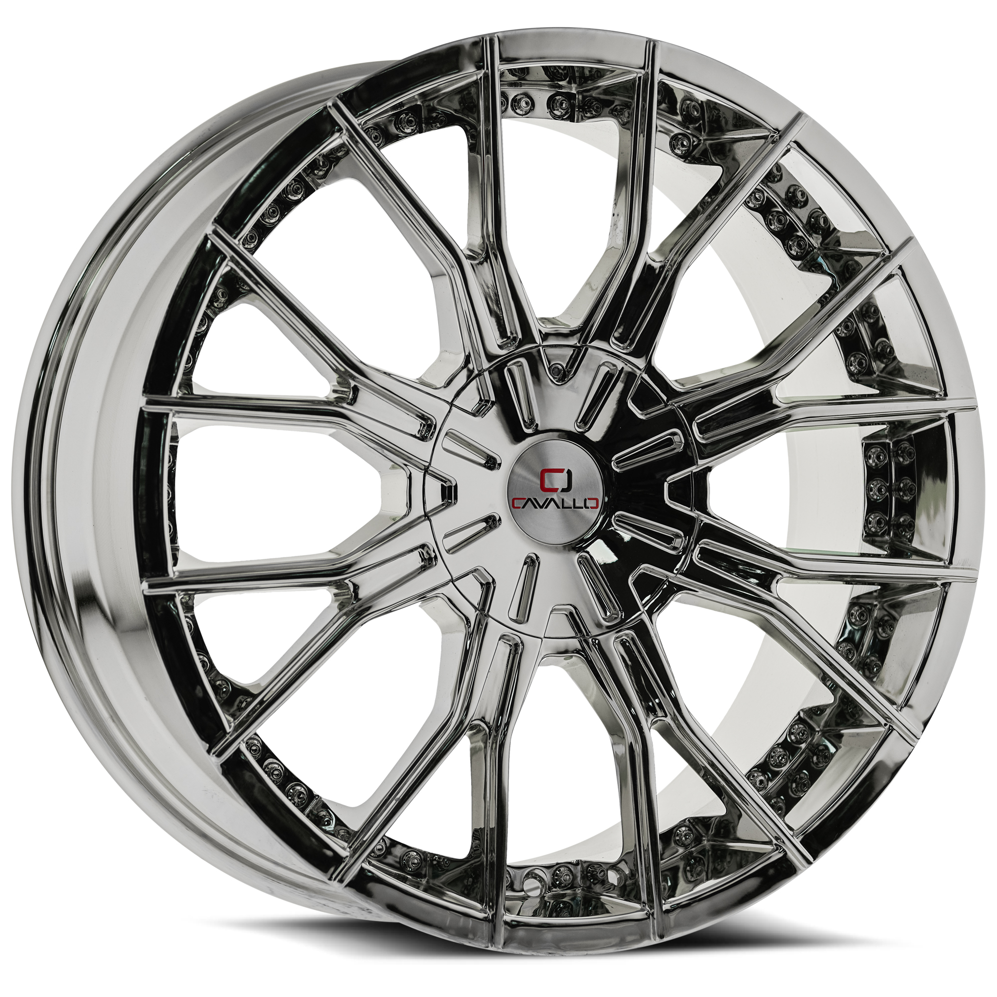 Cavallo CLV-36 Nano Chrome 20x8.5 (+20)6x135
