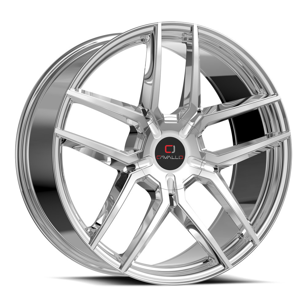Cavallo CLV-55 Nano Chrome 22x9.5 (+25)6x135