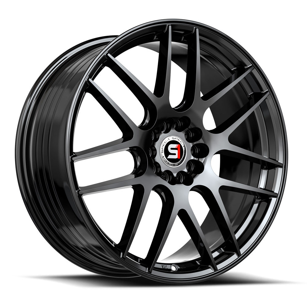 Spec-1 Sp-65 Gloss Black 17x8 (+42) 5x105