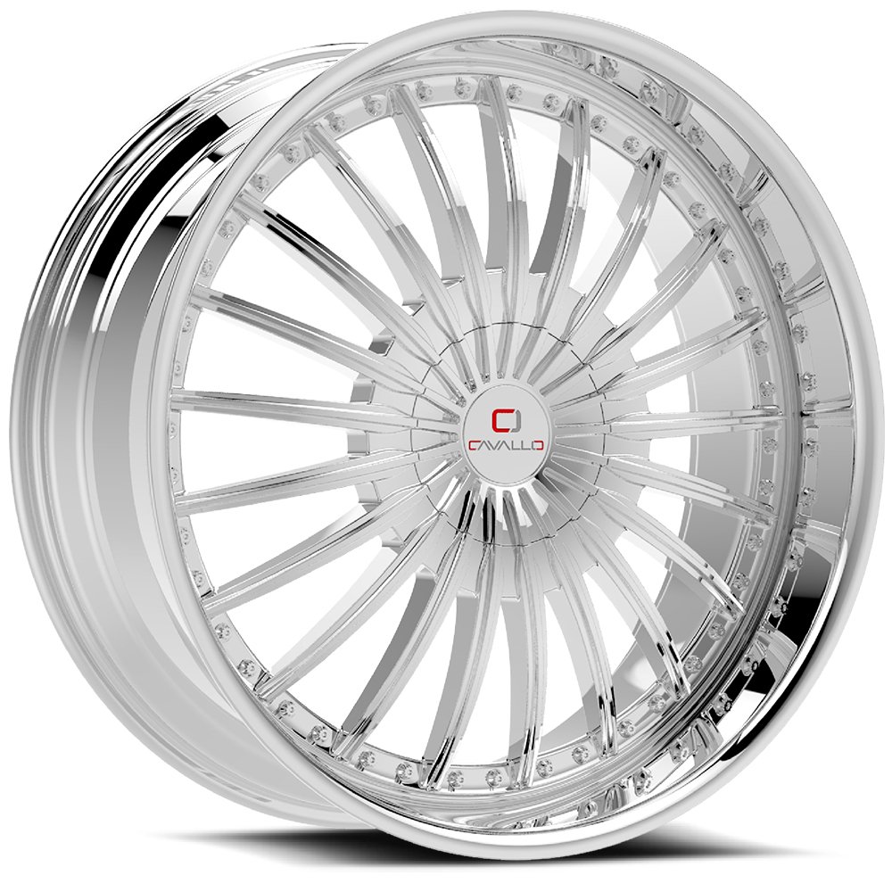 Cavallo Clv-32 Nano Chrome 18x8 (+35) 5x100
