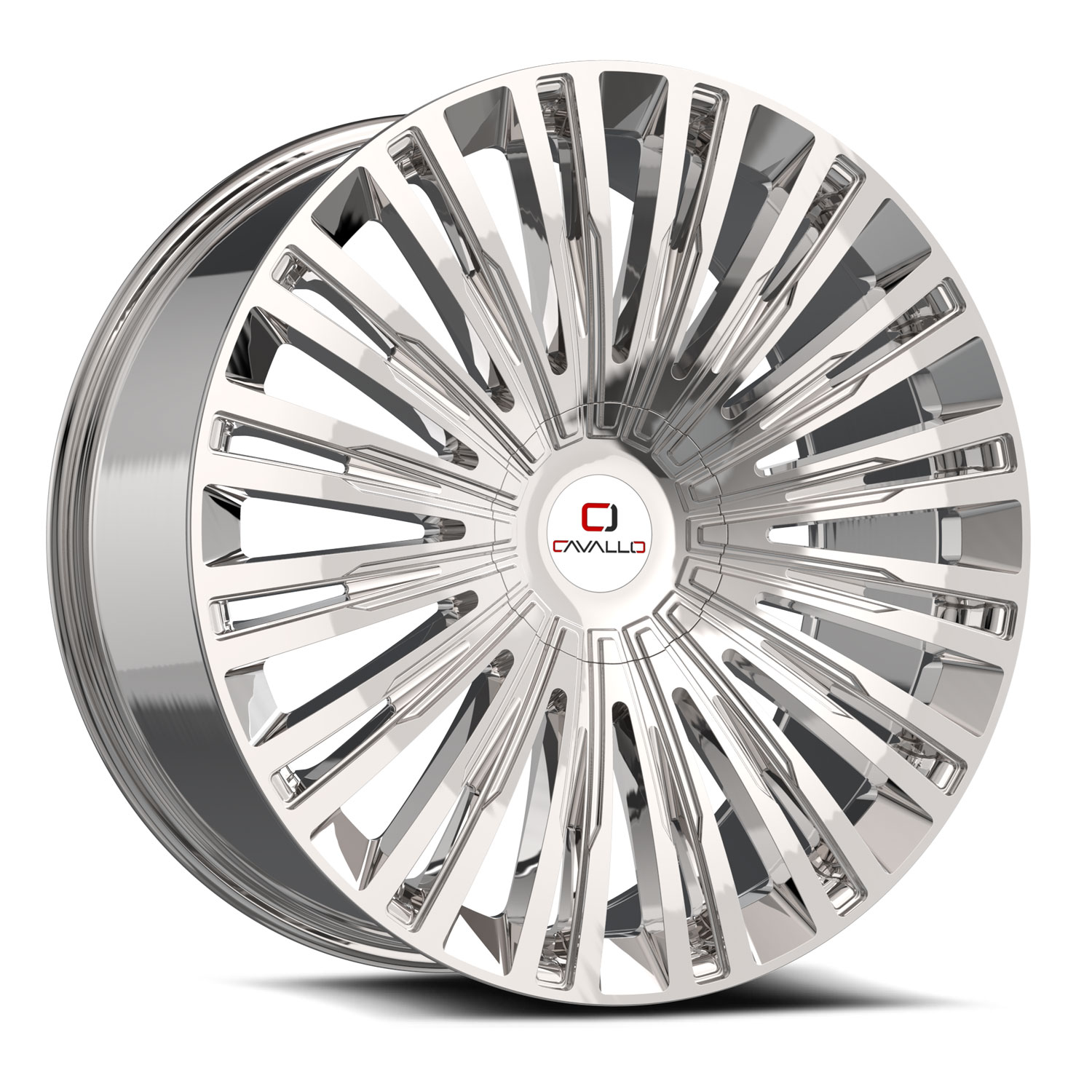 Cavallo Clv-48 Nano Chrome 20x8.5 (+25) 6x135