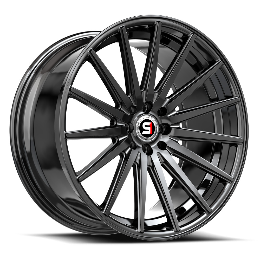 Spec-1 Sp-69 Gloss Black 17x7.5 (+42) 5x100