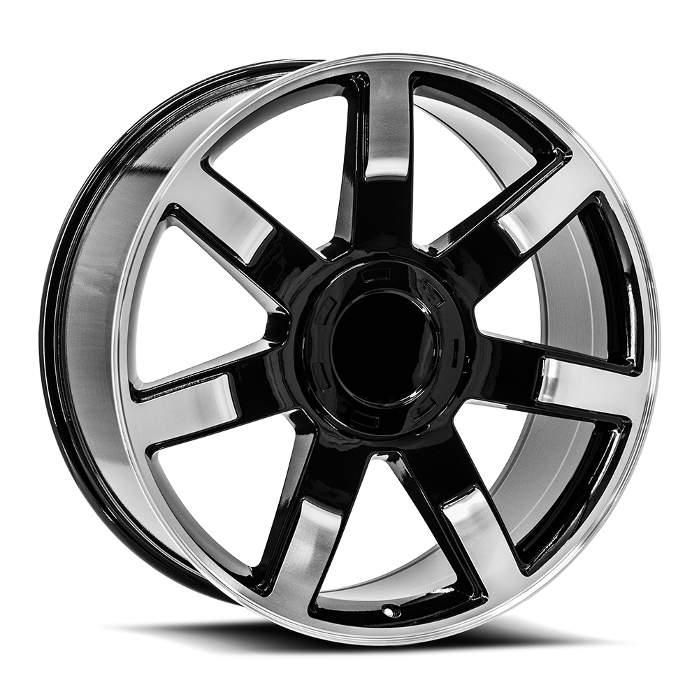 O.e. Revolution 122 Gloss Black & Machined 22x9 (+31) 6x139.7