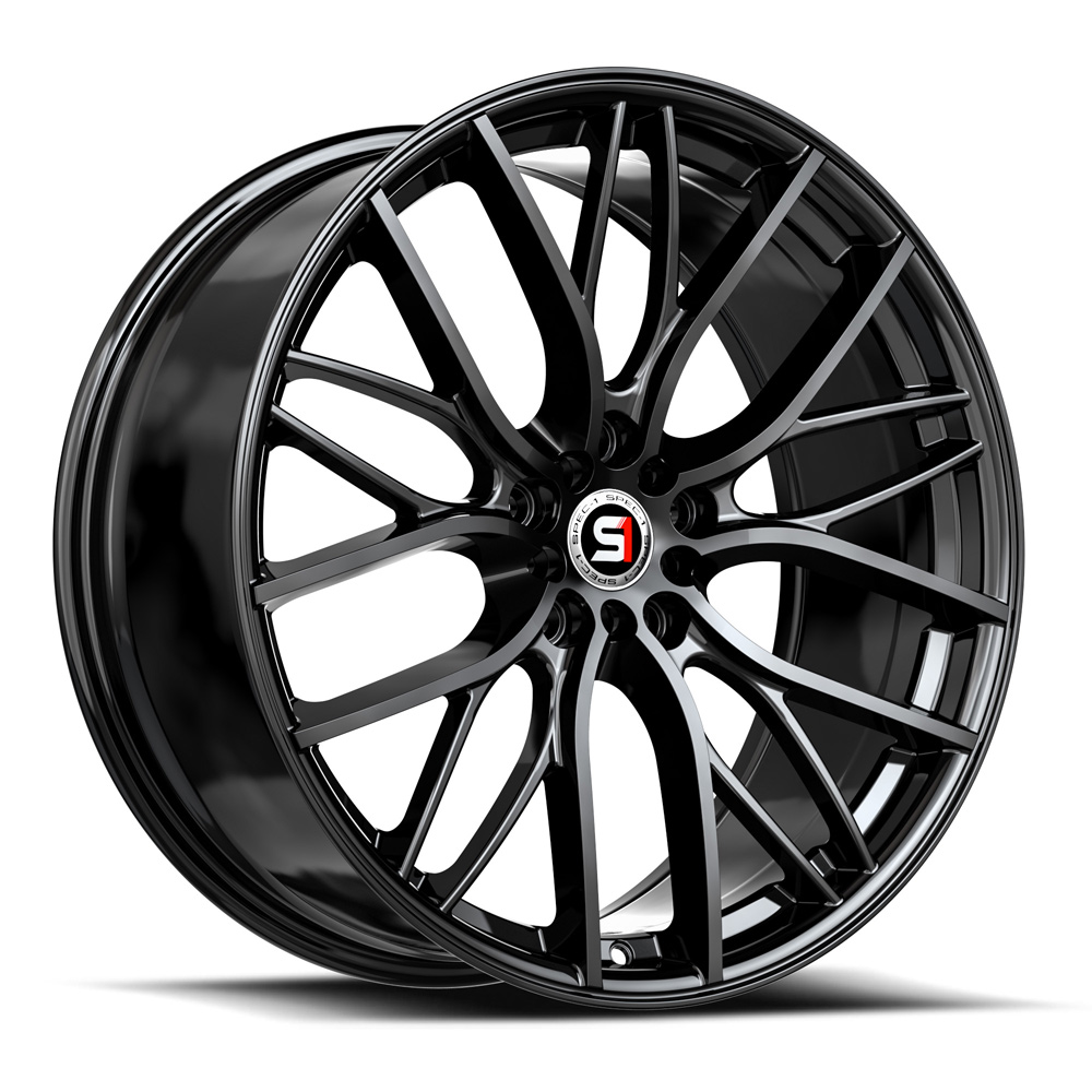 Spec-1 Sp-61 Gloss Black 17x8 (+42) 5x105