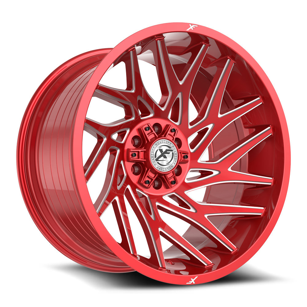 XF Off-Road XF-229 Anodized Red & Milled 20x10 (+-12)5x127