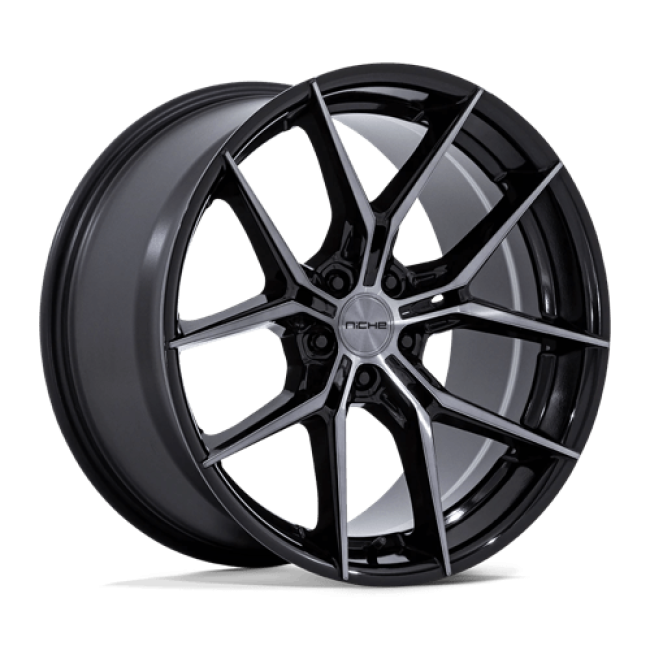 Niche 1pc Nc279 Prodigy 5 Gloss Black Dark Tinted Clear 20x11 (+50) 5x120