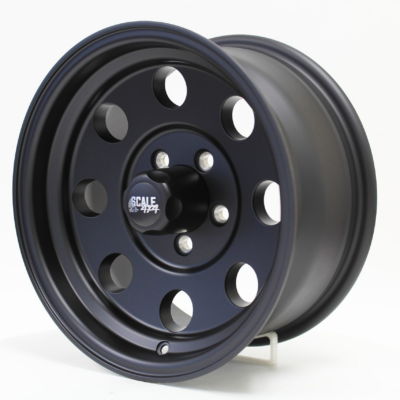 Scale 4x4 Sahara Matte Black 15x7 5x114.3mm