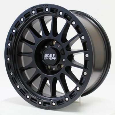 Scale 4x4 S01  Matte Black 17x9 5x127mm