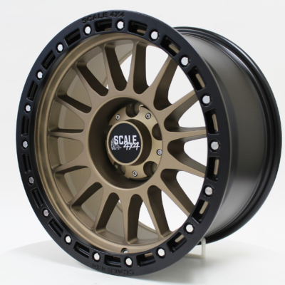 Scale 4x4 S01  Matte Bronze 17x9 5x127mm