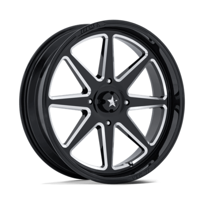 Msa Offroad Wheels M54 Spark Utv Gloss Black Milled 15x7 (+10) 4x137