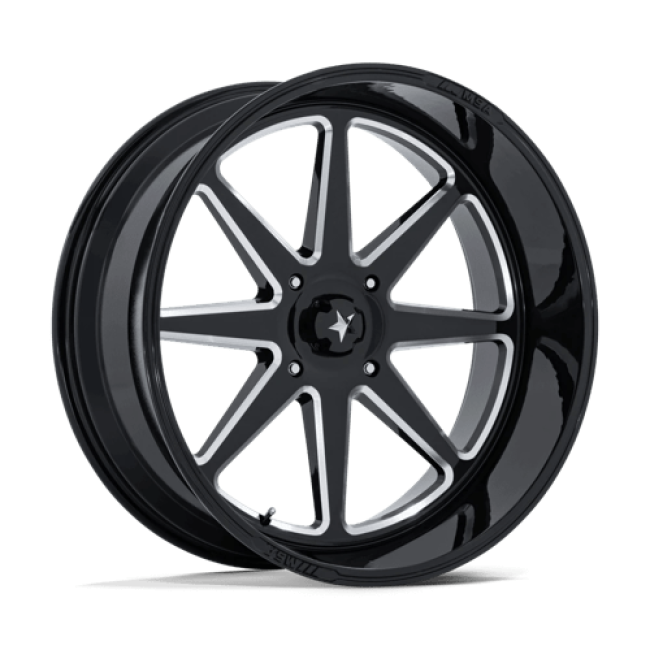 Msa Offroad Wheels M54 Spark Utv Gloss Black Milled 24x10 (-25) 4x137