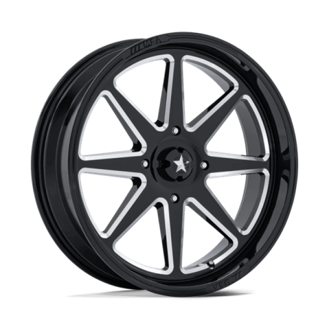 Msa Offroad Wheels M54 Spark Utv Gloss Black Milled 22x7 (+0) 5x114.3