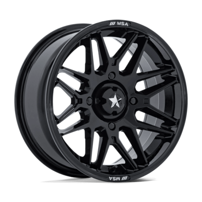Msa Offroad Wheels M52 Radar Utv Gloss Black 14x7 (-47) 4x137