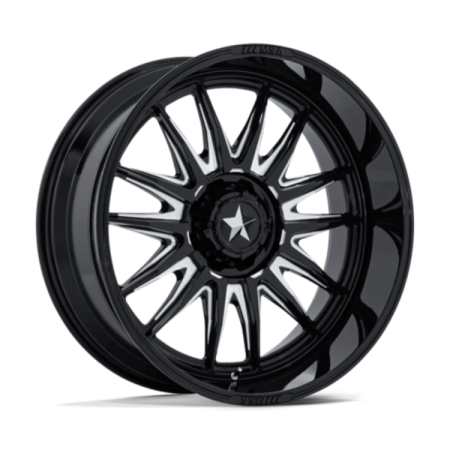 Msa Offroad Wheels M55 Commander Utv Gloss Black Milled 24x10 (-25) 5x114.3