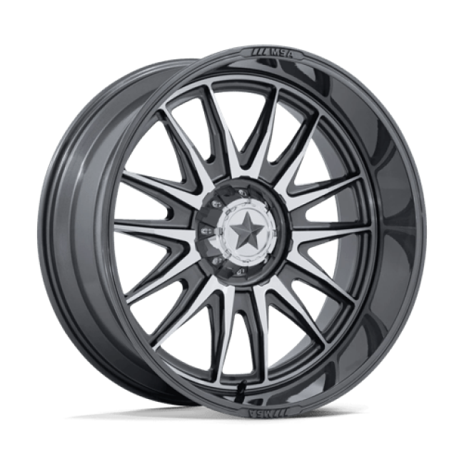 Msa Offroad Wheels M55 Commander Utv Platinum W/ Machined Face 24x10 (-25) 4x137/4x156