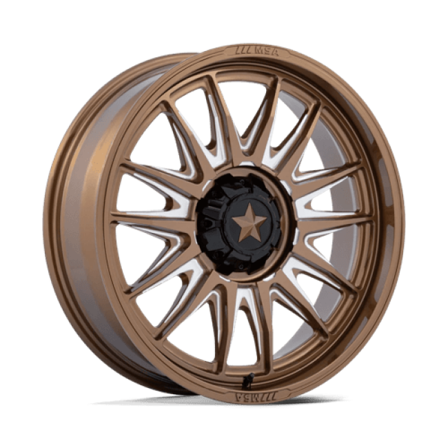 Msa Offroad Wheels M55 Commander Utv Gloss Bronze Milled 24x7 (+0) 4x137/4x156