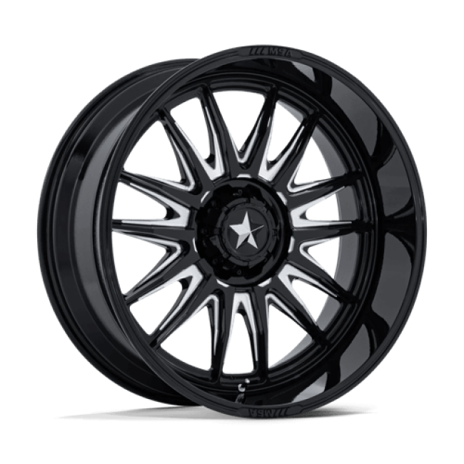 Msa Offroad Wheels M55 Commander Utv Gloss Black Milled 24x10 (-25) 4x137/4x156