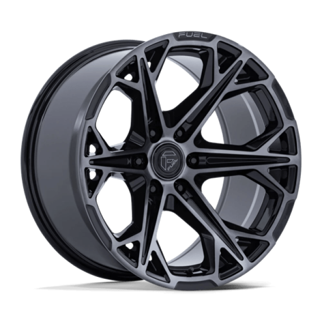 Fuel 1pc Fc886 Hammerhead Gloss Black Dark Tinted Clear 22x10 (-18) 6x139.7