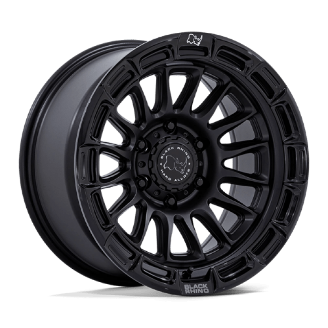 Black Rhino Hard Alloys Br025 Rival Matte Black W/ Gloss Blk-lp 20x9 (+1) 5x114.3