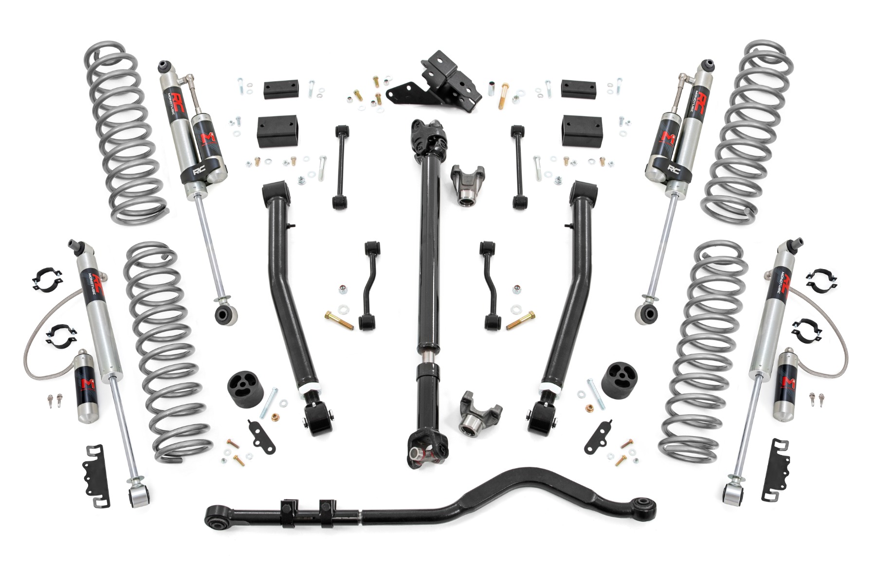 3.5 Inch Lift Kit | Adj Lower | FR D/S | M1R | Jeep Wrangler Unlimited Rubicon (18-23)