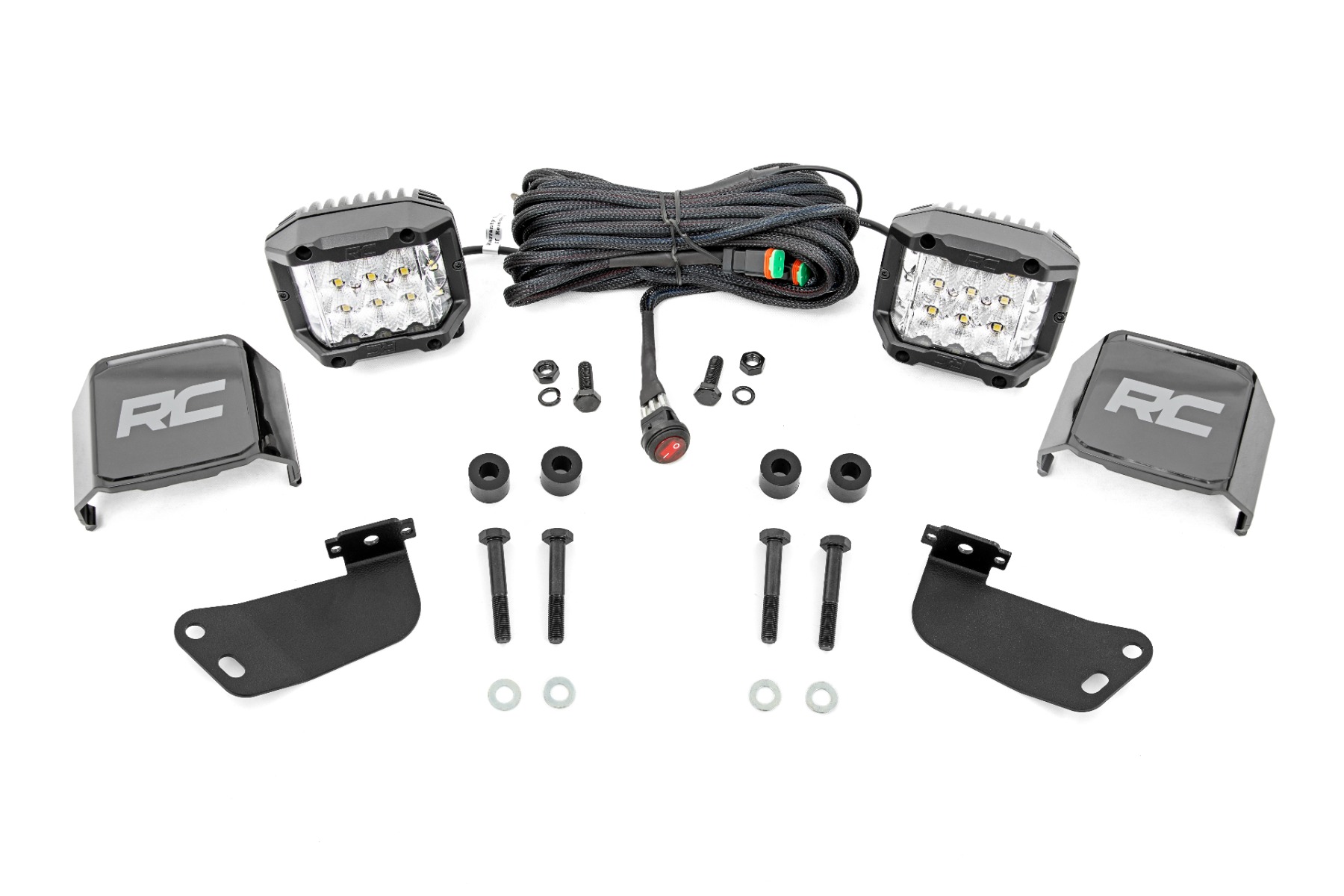 LED Light Kit | Front Mount | 3" Chrome Pair | Wide Angle | Segway 570 F