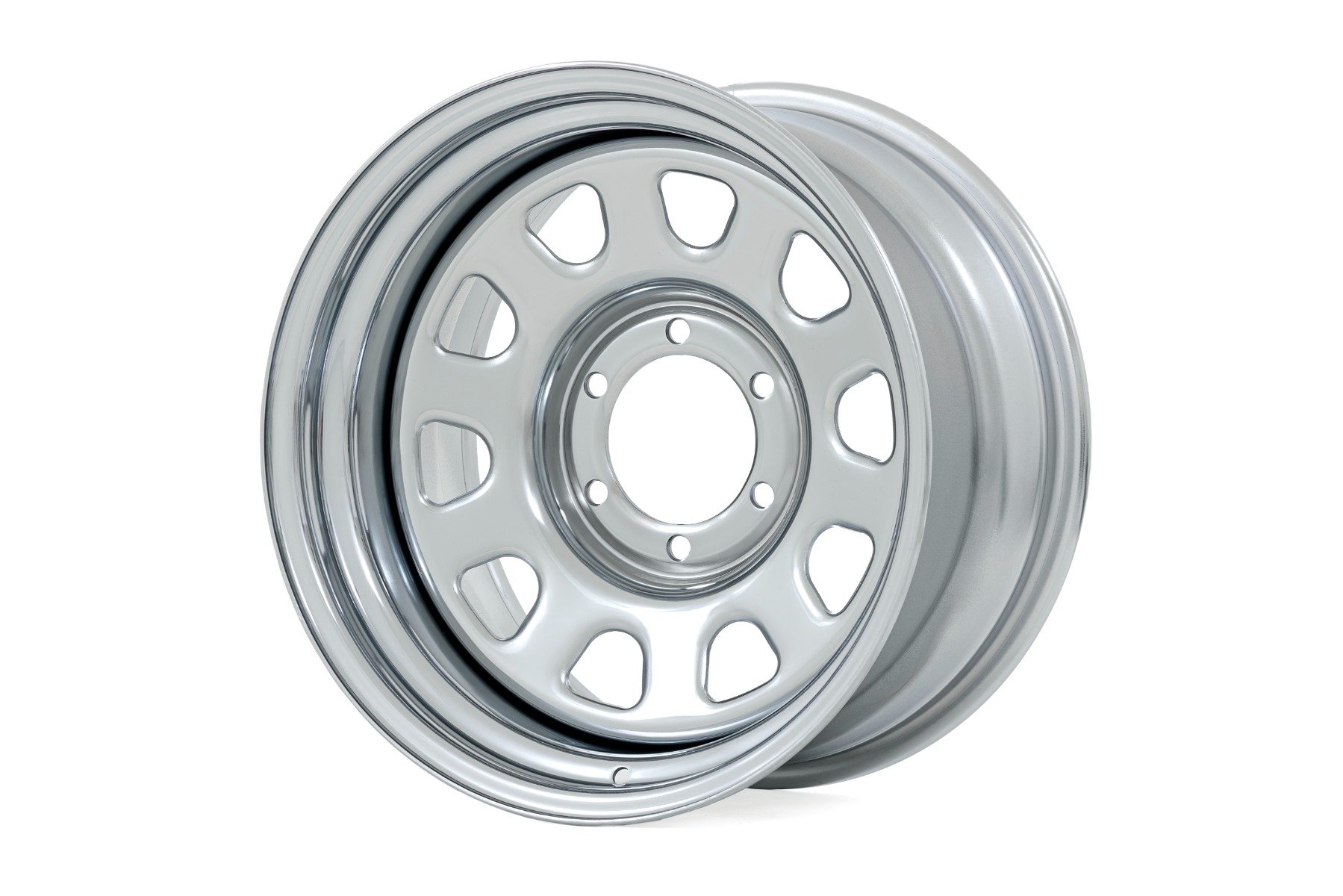 Steel Wheel | Chrome | 17x9 | 5x5 | 3.30 Bore | -12
