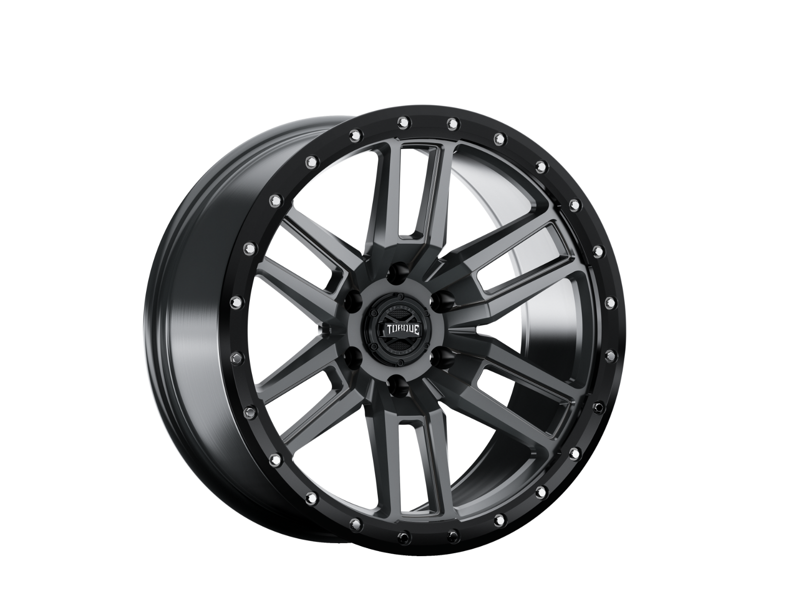 Torque Pritchett | Anthracite w/Black Lip | 18x9 | 6x5.5 | -12mm