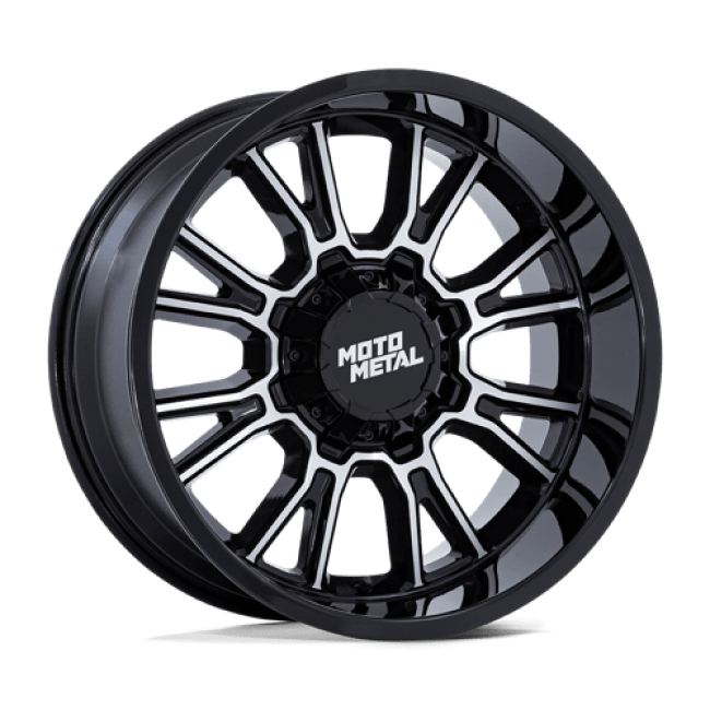 Moto Metal Mo810 Legacy Gloss Black Machined 20 (+20) 7x150