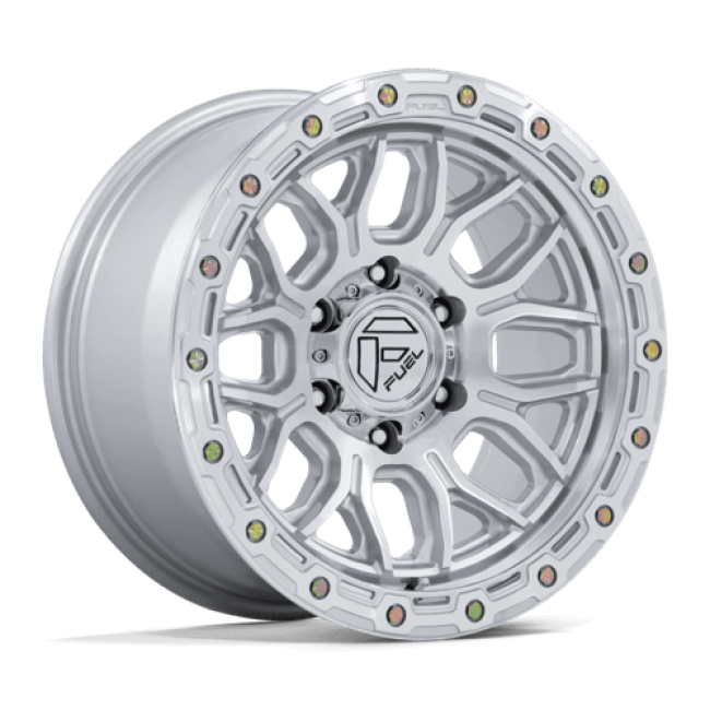 Fuel 1pc Fc881 Surge Gloss Silver W/ Machined Face 18 (+1) 6x135