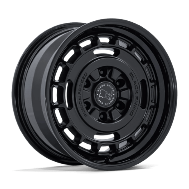 Black Rhino Hard Alloys Br600 Vagabond Matte Black W/ Gloss Black Lip 17x8 (+32) 6x130