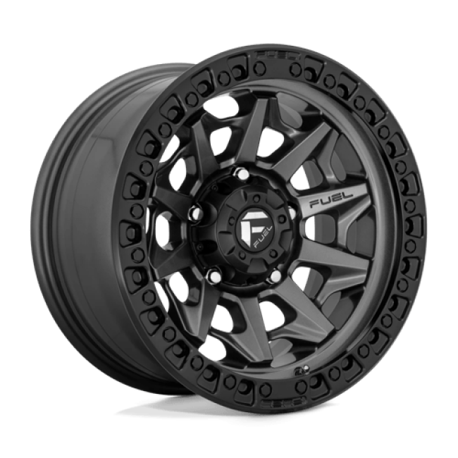 Fuel 1pc D716 Covert Matte Gunmetal Black Bead Ring 17x8.5 (+34) 5x120