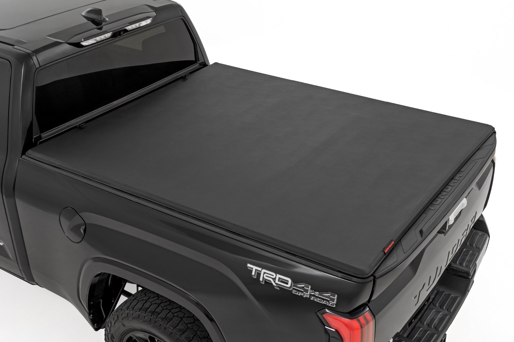 Soft Tri-Fold Bed Cover | 5'7" Bed | with and w/o OE Rail | Toyota Tundra (22-25)