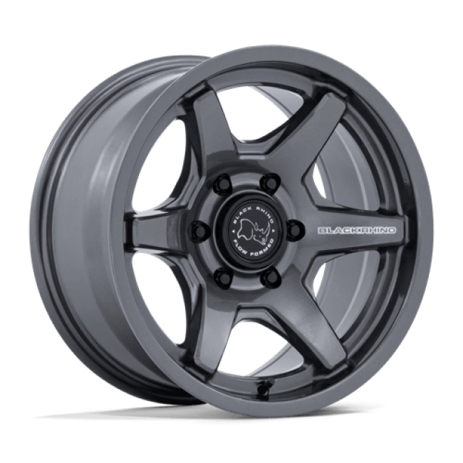 Black Rhino Hard Alloys Br035 Kuma Gloss Gunmetal 17x8.5 (+25) 6x135