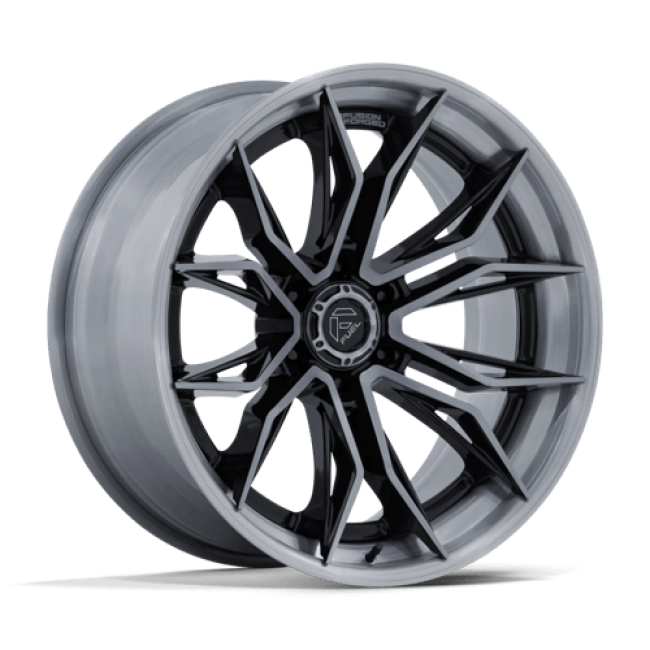 Fuel 1pc Fc404 Mutiny Gloss Black Brushed Dark Tint 20x9 (+1) 8x180