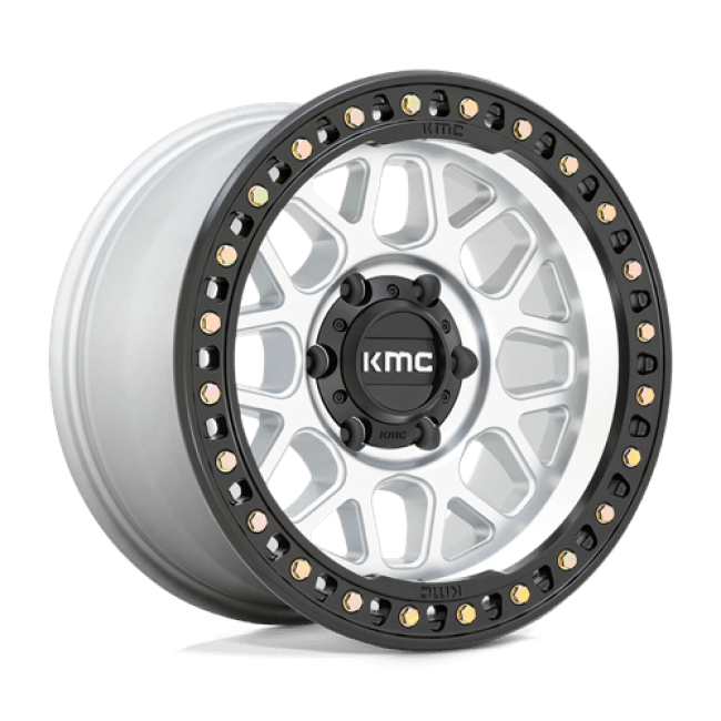 Kmc Km549 Grs Machined W/ Satin Black Lip 18x9 (-12) 8x180