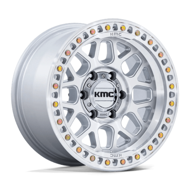 Kmc Km549 Grs Gloss Silver W/ Machined Face 18x9 (-12) 8x180