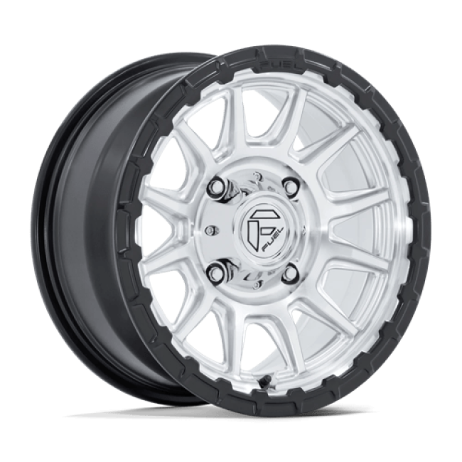 Fuel Utv Fv866 Piston Utv Hyper Silver Mach-fc M-blk Lip 15x7 (+10) 4x137