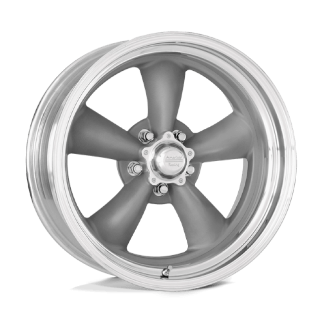 American Racing Vintage Vn205 Classic Torq Thrust Ii Torq Thrust Gray W/ Polish Lip 15x9 (+25) 5x114.3