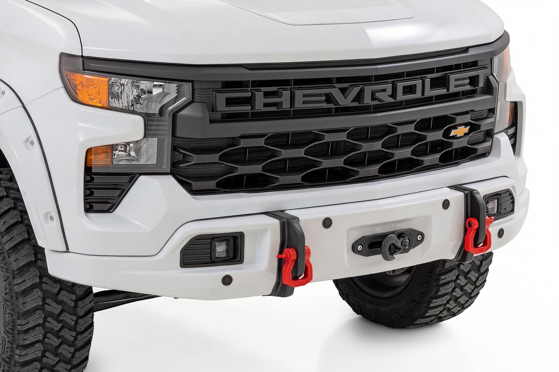 Front FXS Bumper | 12000S | GAZ Summit White | Chevy Silverado 1500 2WD/4WD (2023-2026)