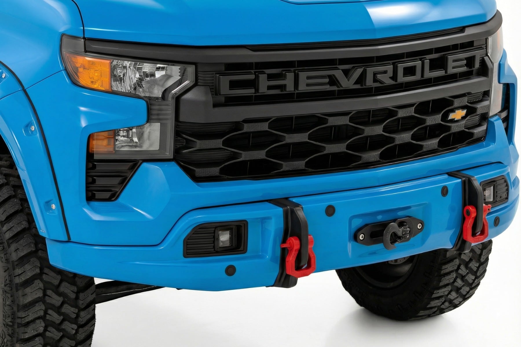 Front FXS Bumper | 12000S | GLT Glacier Blue | Chevy Silverado 1500 2WD/4WD (2023-2026)