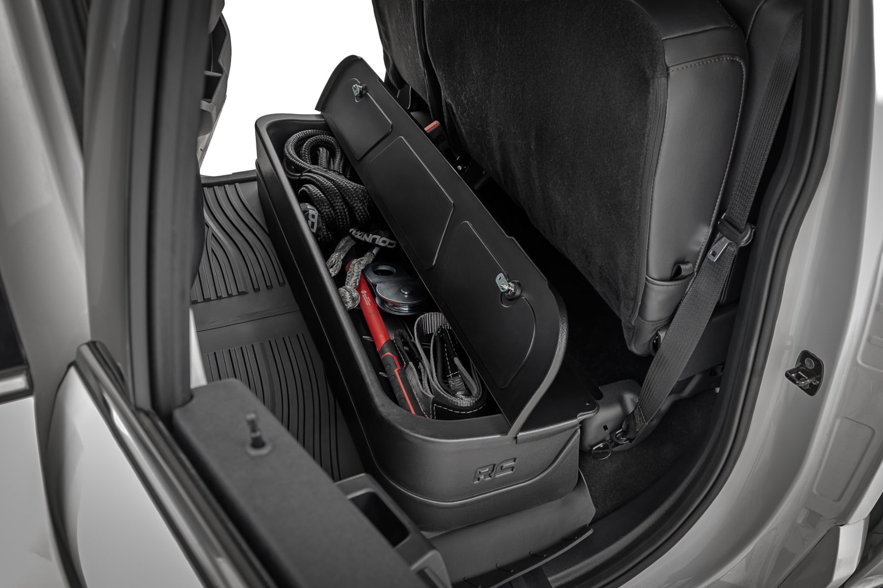 Under Seat Storage with Locking Lid | Ford F-150/F-250/F-350/Raptor (2015-2025)