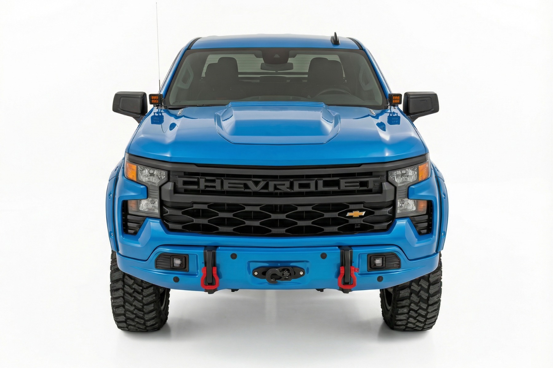 Front FXS Bumper | 12000S | GLT Glacier Blue | Chevy Silverado 1500 2WD/4WD (2023-2026) - Image 2