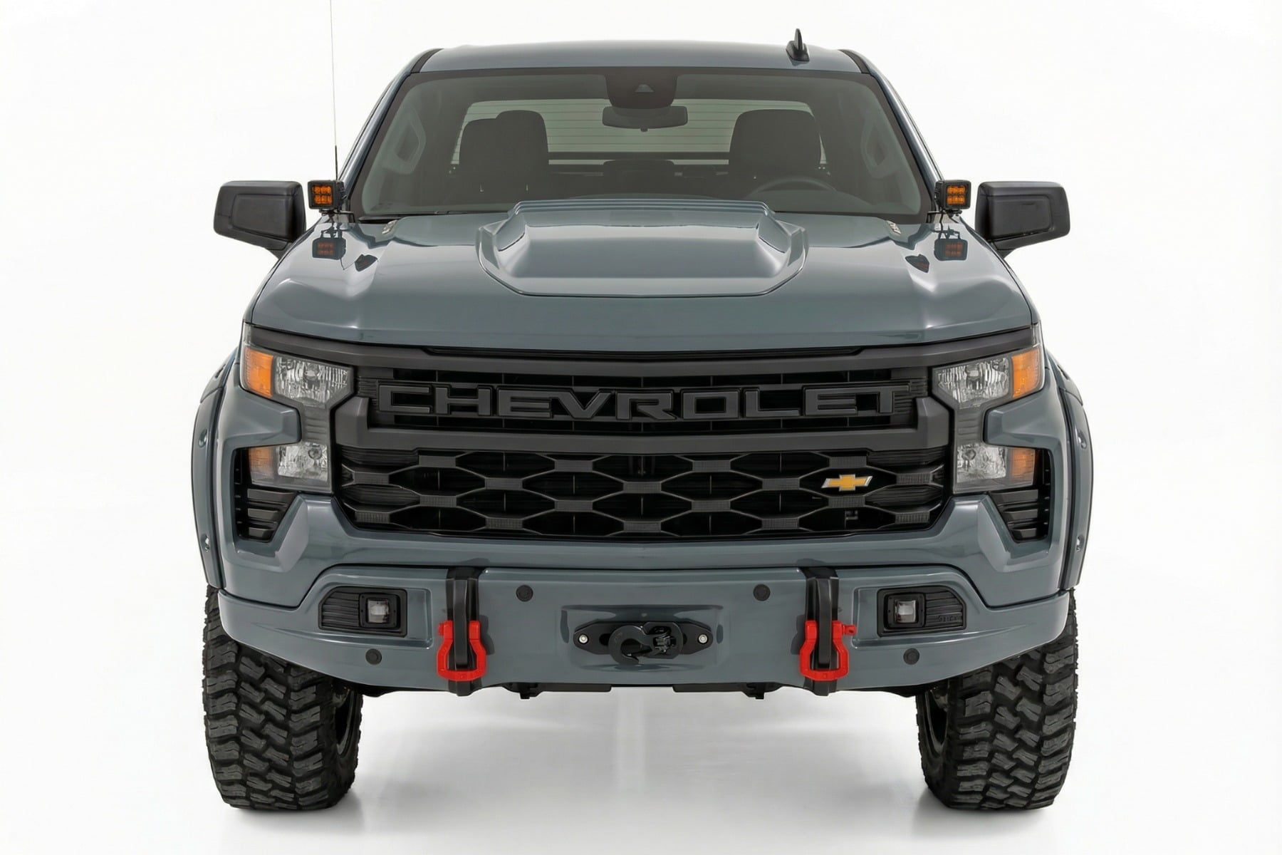 Front FXS Bumper | 12000S | GBD Cypress Gray | Chevy Silverado 1500 2WD/4WD (2023-2026) - Image 2